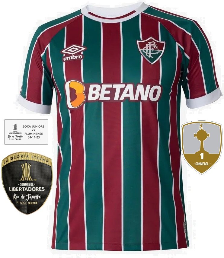 Camisa I Fluminense 2023 Umbro oficial Final Libertadores
